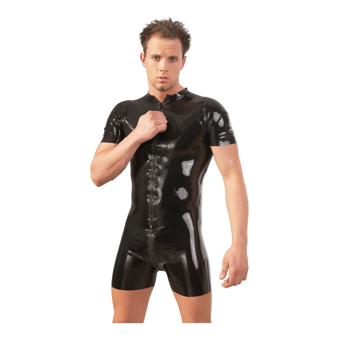 TUTA IN LATEX PER UOMO CON CERNIERA