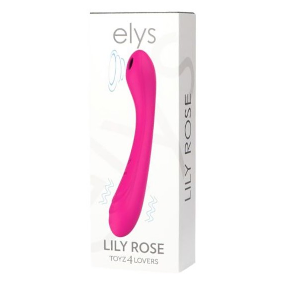 VIBRATORE DUO INTERNO-ESTERNO IN SILICONE LILY ROSE
