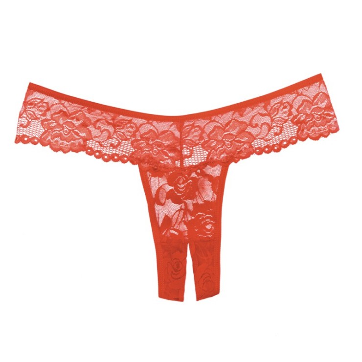 BRASILIANA-STRING SEXY APERTO PER DONNA IN PIZZO FLOREALE... 2