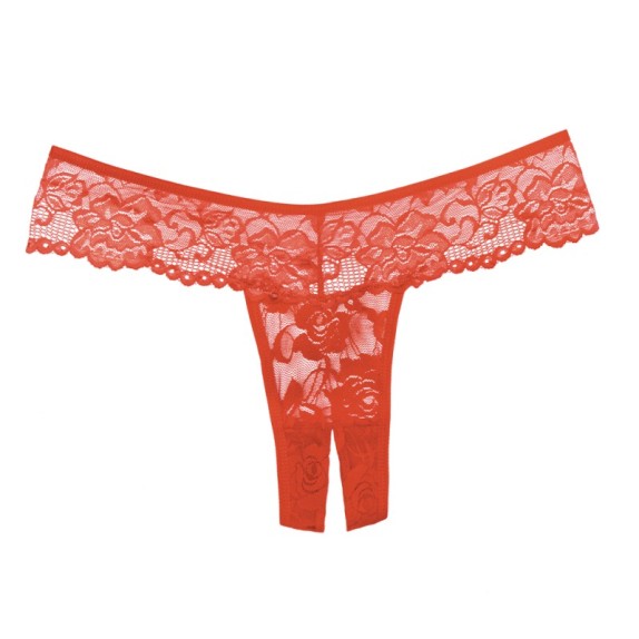 BRASILIANA-STRING SEXY APERTO PER DONNA IN PIZZO FLOREALE ALLURE
