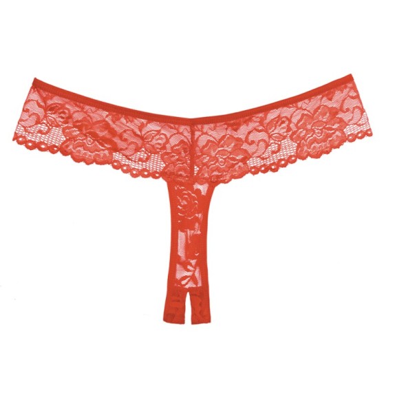 BRASILIANA-STRING SEXY APERTO PER DONNA IN PIZZO FLOREALE ALLURE
