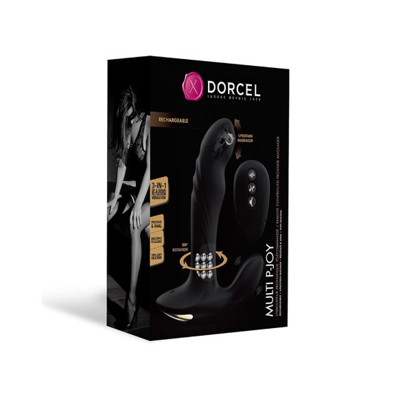MASSAGGIATORE PROSTATICO SEX TOY 3IN1 CON TELECOMANDO DORCEL MULTI P-JOY
