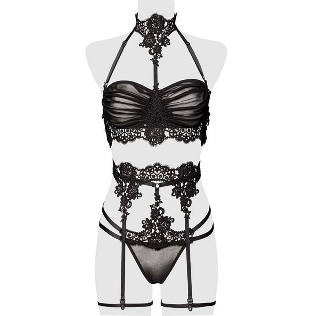copy of SET 3 PEZZI SEXY COMPLETO INTIMO PER...