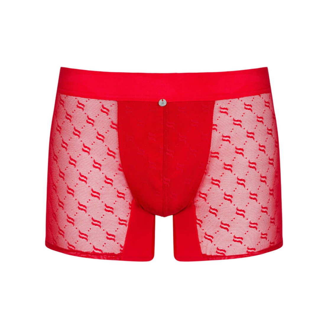 BOXER SEXY OBESSIVER DA UOMO CON TRASPARENZE ROSSO