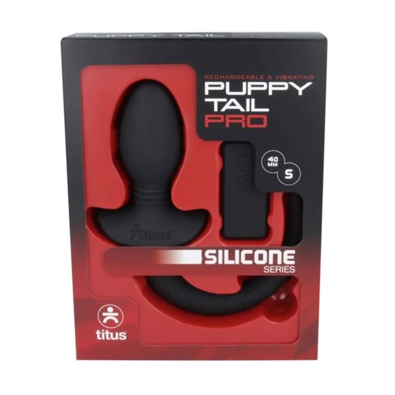 PULG ANALE CODA IN SILICONE VIBRANTE SEX TOY PUPPY TAIL PRO - LARGE
