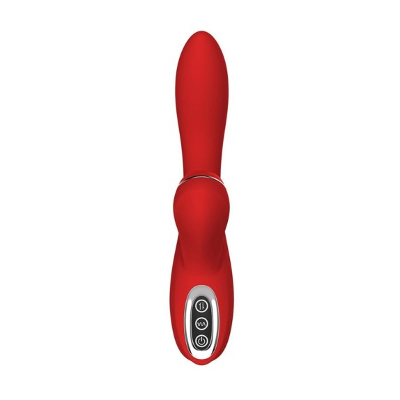 VIBRATORE CON SUCCHIA CLITORIDE E VIBRATORE ANALE RED REVOLUTION ANNA
