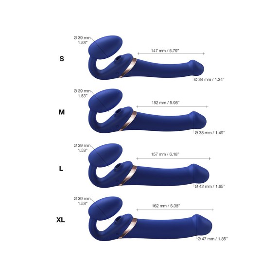 STRAPLESS-STRAP ON SEX TOY CON STIMOLA CLITORIDE MULTI ORGASMO STRAP-ON-ME