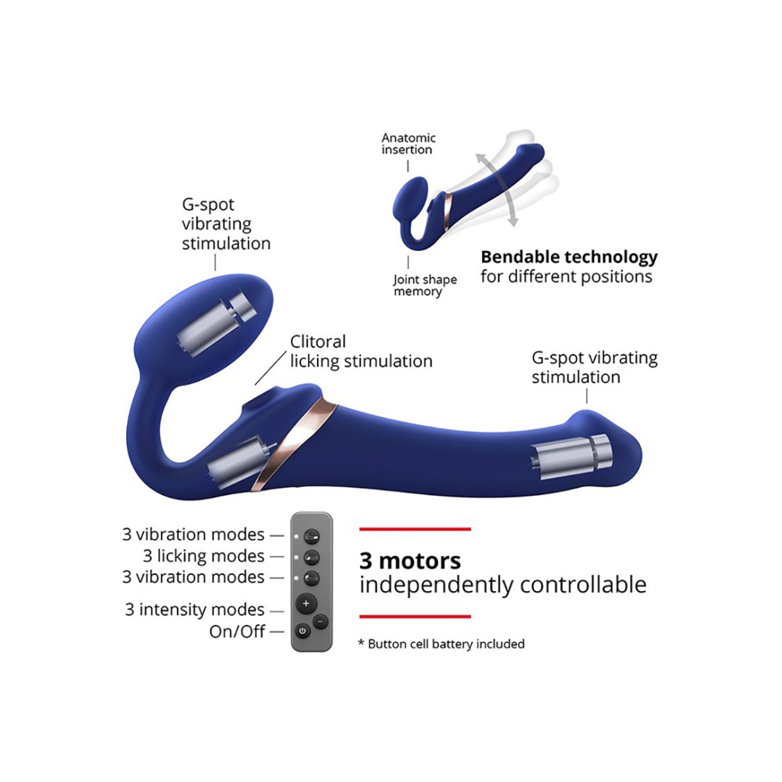 STRAPLESS-STRAP ON SEX TOY CON STIMOLA...