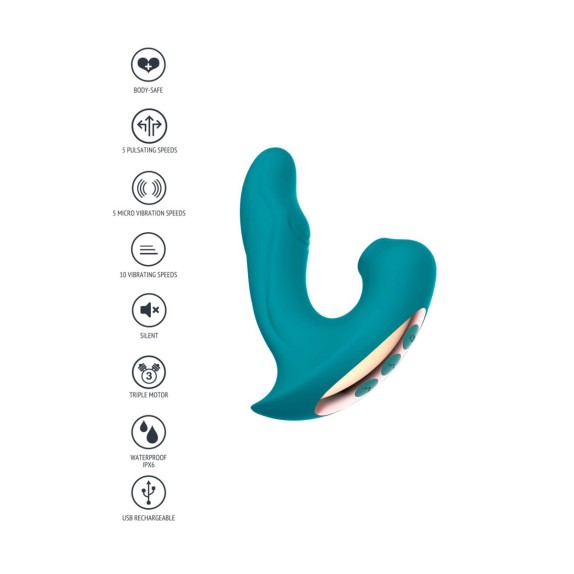 DUO SUCCHIA CLITORIDE E VIBRATORE SEX TOY DONNA PUNTO G