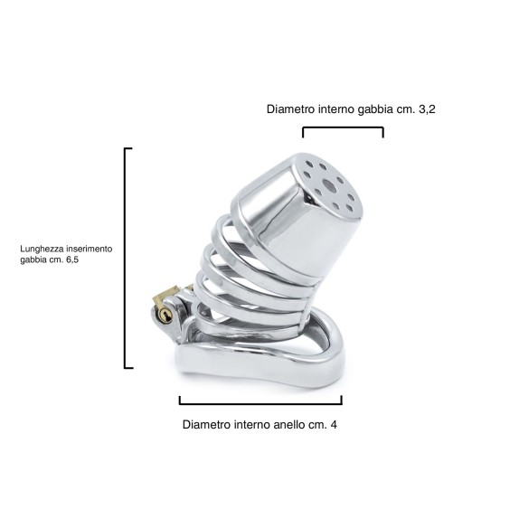 copy of CINTURA DI CASTITA' PER UOMO PICCOLA CON FORI FUTURE CHASTITY DEVICE