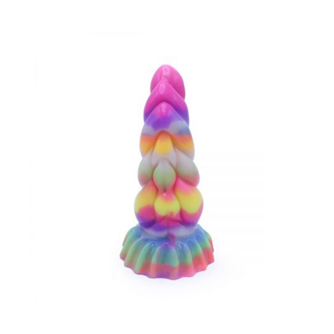 SEX TOY CON RILIEVI 18 CM IN SILICONE COLORATO...
