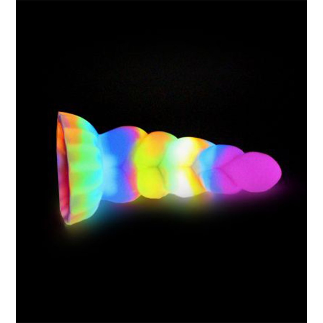 DILDO CON RILIEVI IN SILICONE COLORATO CHE SI...