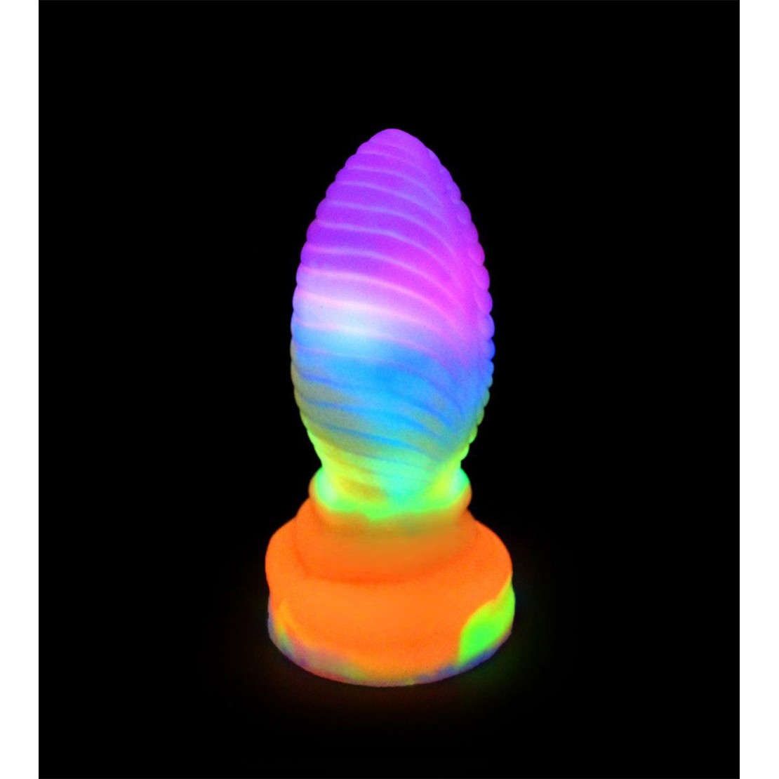 DILDO CON RILIEVI 18 CM IN SILICONE COLORATO...