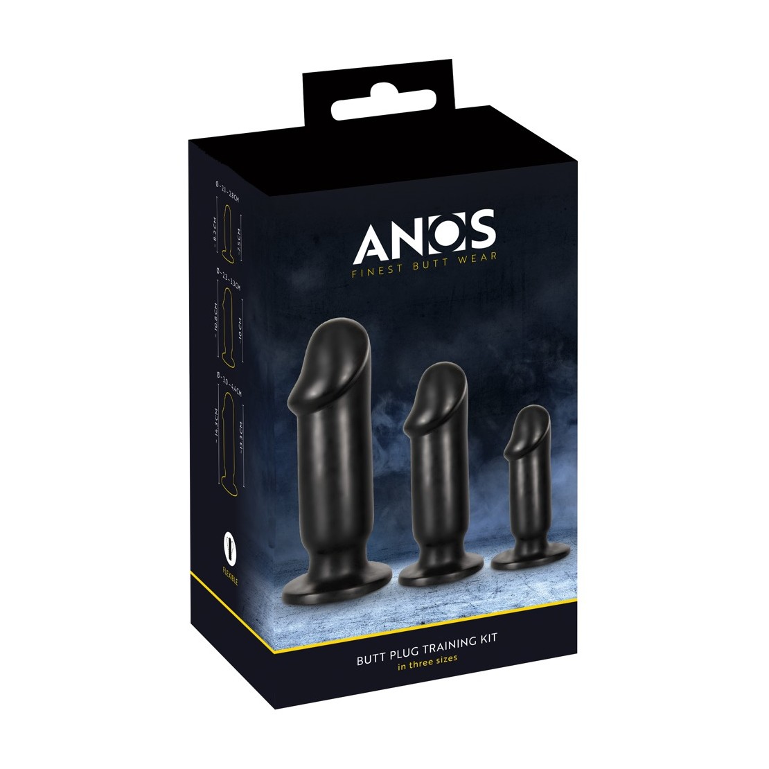 KIT PLUG PER ALLENAMENTO ANALE IN 3 MISURE A...