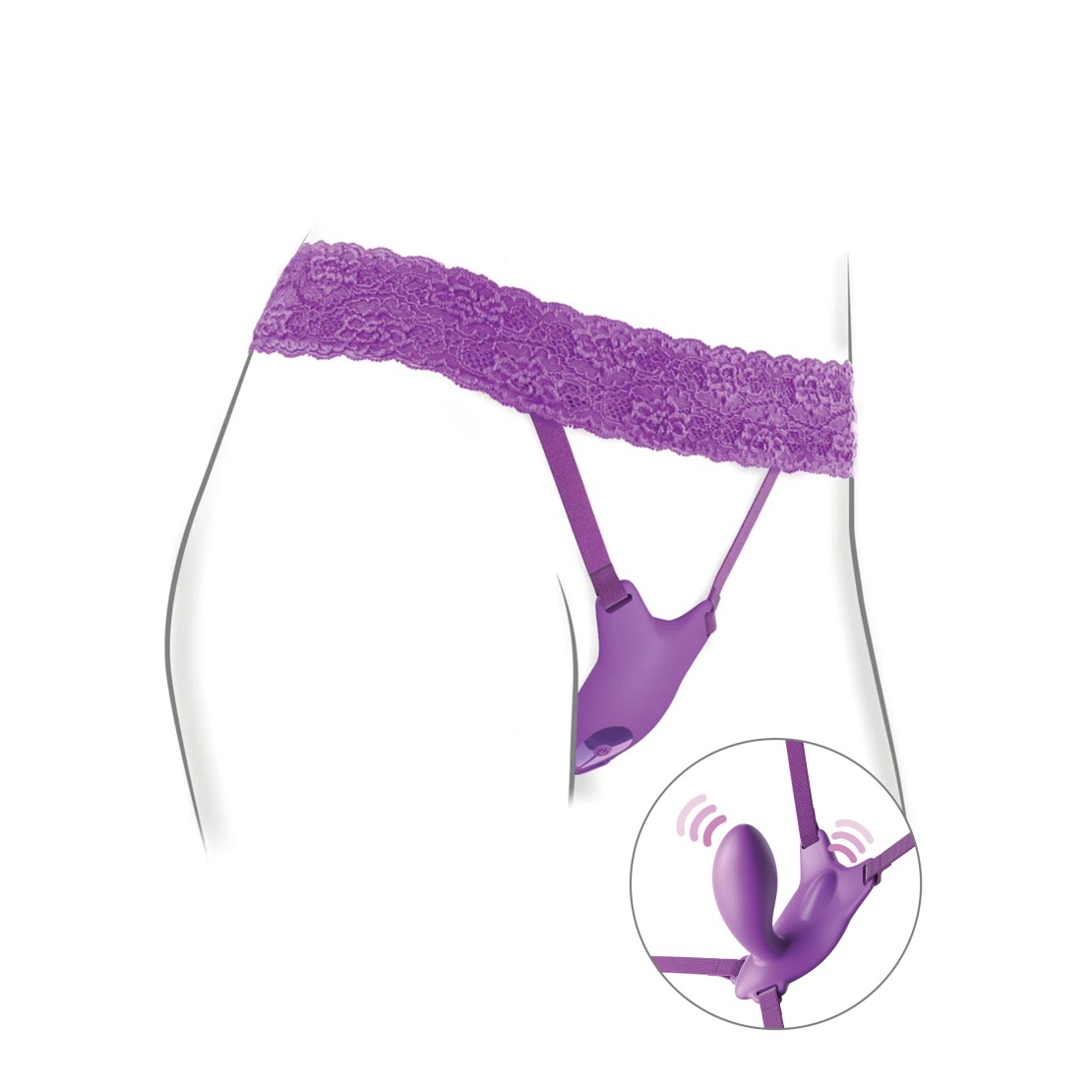 MUTANDINA STRAP-ON CON VIBRATORE PUNTO G E...