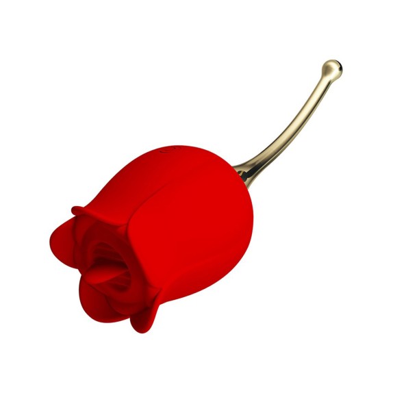 VIBRATORE CLITORIDEO A FORMA DI ROSA CON LINGUETTE STIMOLANTI ROSE LOVER