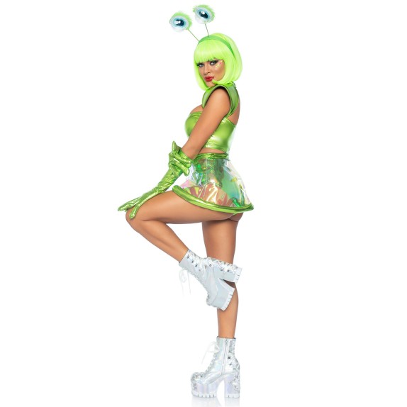 COSTUME SEXY DA ALIENO SET 5 PEZZI BEAM ME UP BABE LEG AVENUE