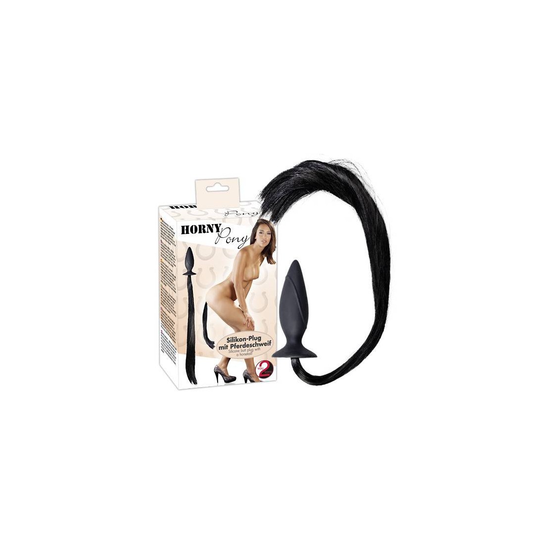 TAPPO ANALE CON CODA DA CAVALLO IN SILICONE