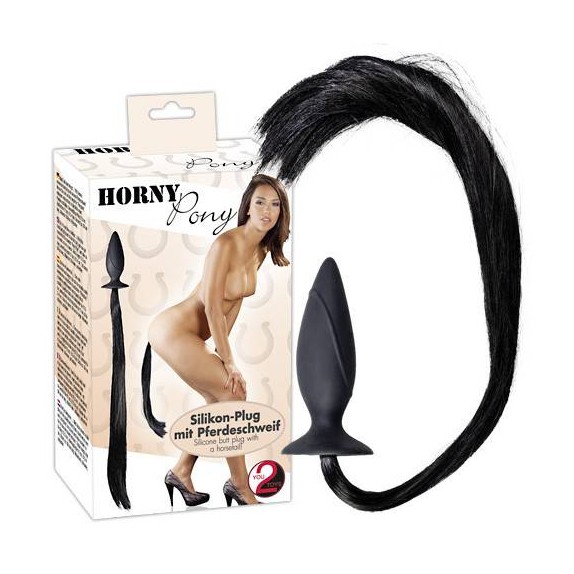 TAPPO ANALE CON CODA DA CAVALLO IN SILICONE