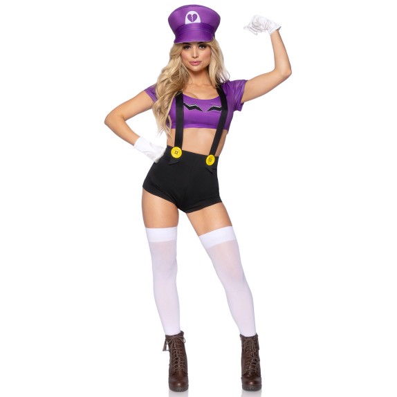 COSTUME SEXY PERSONAGGIO VIDEOGIOCHI GAMER BADDIE PER DONNA SET 3 PEZZI LEG AVENUE