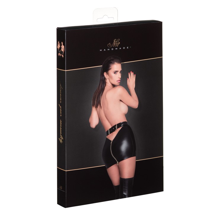 GONNA SEXY DA DONNA IN SPANDEX DUE ZIP DORATE DOPPIA VIA... 2