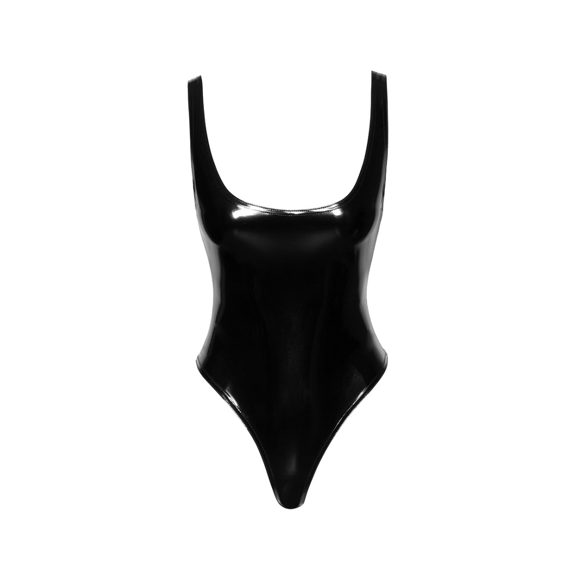 BODY A PERIZOMA SEXY DA DONNA IN PVC SGAMBATO E...