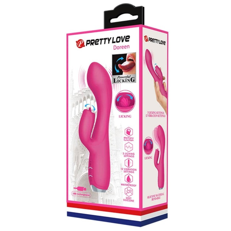 copy of VIBRATORE RABBIT CON LINGUA IN SILICONE SEX TOY...