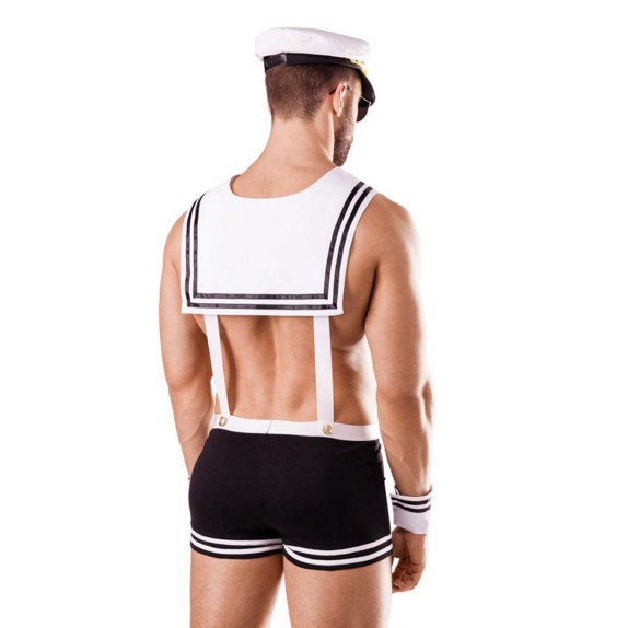 COSTUME SEXY PER UOMO DA MARINAIO SET 4 PEZZI SARESIA
