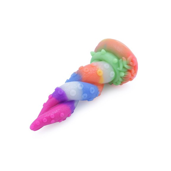 copy of SEX TOY INTRECCIATO 18 CM IN SILICONE COLORATO CHE SI ILLUMINA AL BUIO