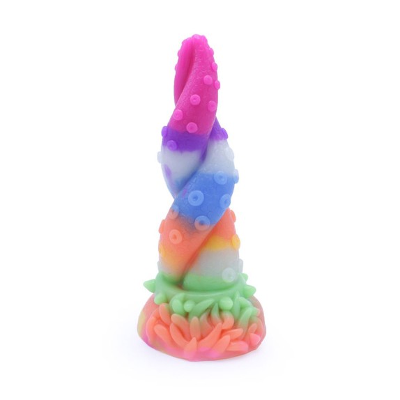 copy of SEX TOY INTRECCIATO 18 CM IN SILICONE COLORATO CHE SI ILLUMINA AL BUIO