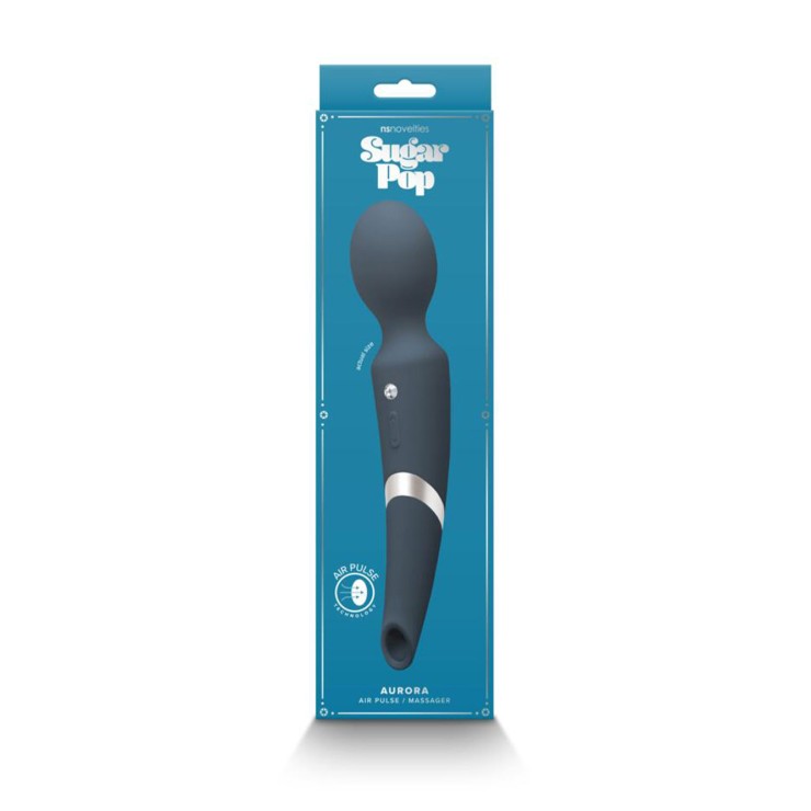 WAND STIMOLATORE-MASSAGGIA CLITORIDE CON SUCCHIATORE...