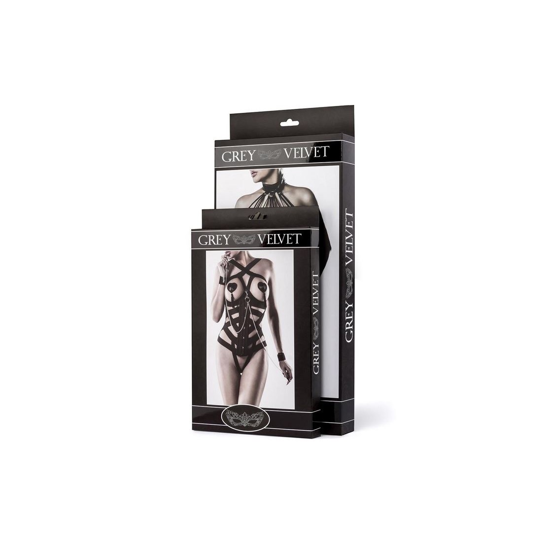 SET 3 PEZZI SEXY PER DONNA IN RETE CON STRASS...