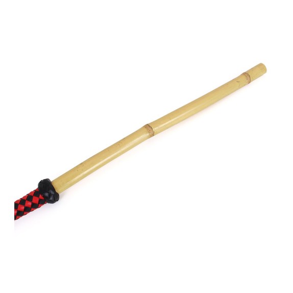 FRUSTINO SPESSO IN BAMBOO 60 CM DI LUNGHEZZA CON MANICO MORBIDO HEAVY CANE BDSM