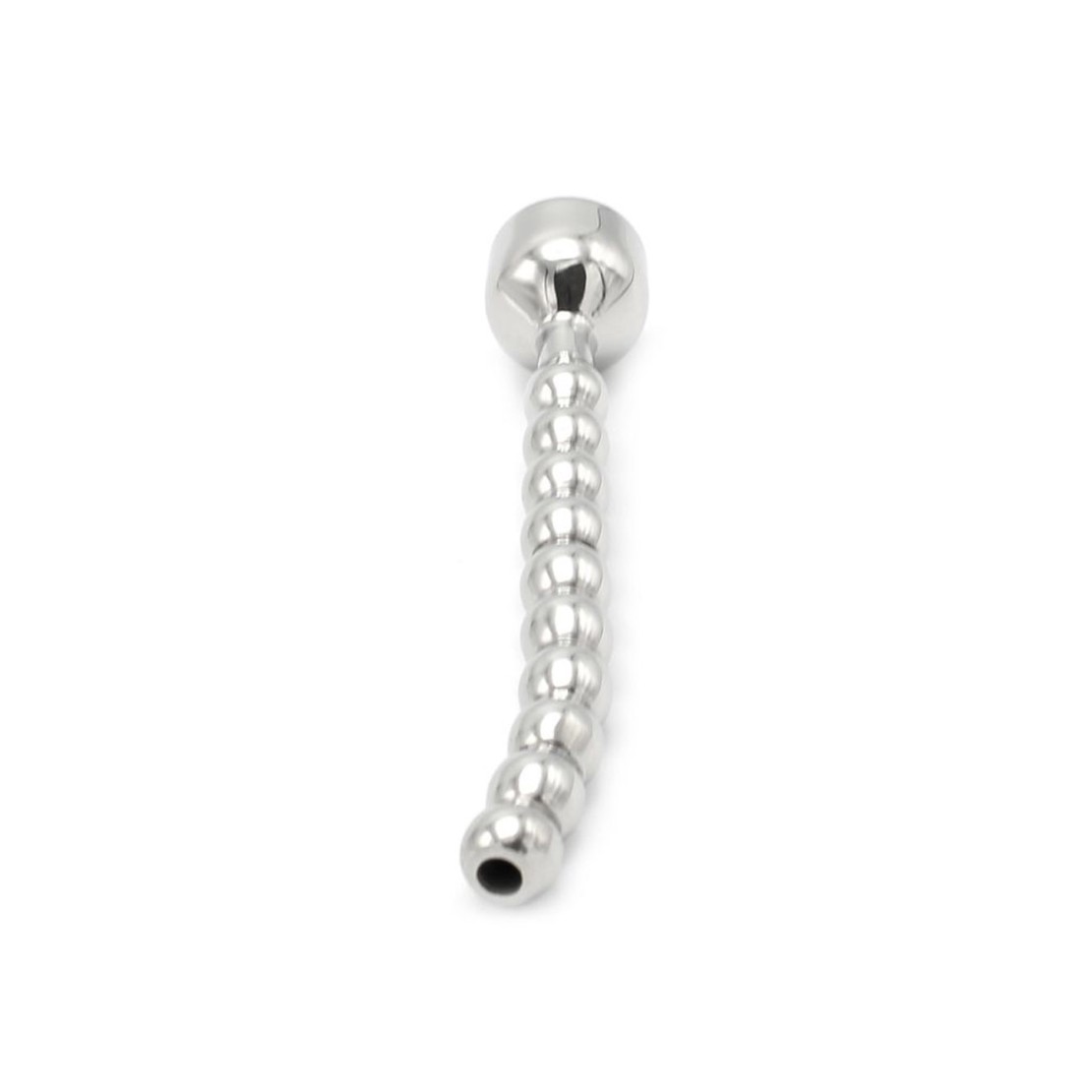 SONDA URETRALE RICURVA IN ACCIAIO SEX TOY...