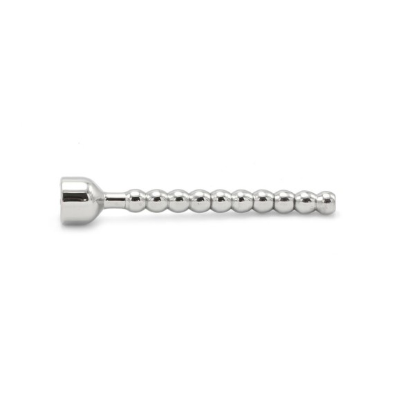 SONDA URETRALE RICURVA E FORATA IN ACCIAIO SEX TOY SHOWER PLUG CURVED