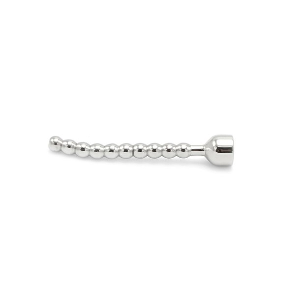 SONDA URETRALE RICURVA E FORATA IN ACCIAIO SEX TOY SHOWER PLUG CURVED