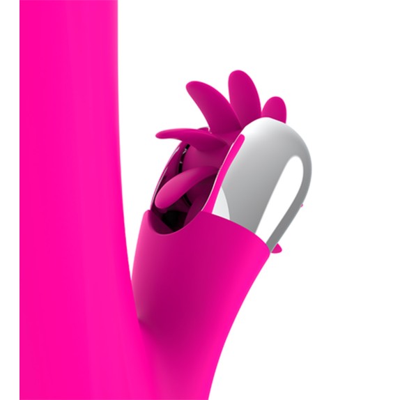 RABBIT VIBRATORE STIMOLATORE CLITORIDEO E DEL PUNTO G ROTANTE CON PERLE DIVERSIA