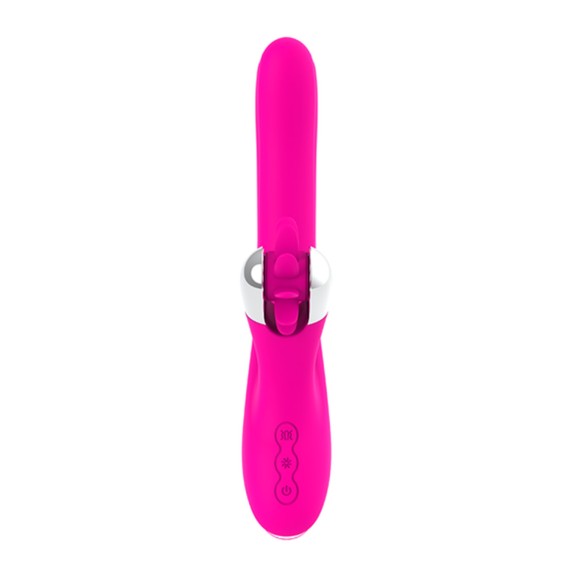RABBIT VIBRATORE STIMOLATORE CLITORIDEO E DEL PUNTO G ROTANTE CON PERLE DIVERSIA
