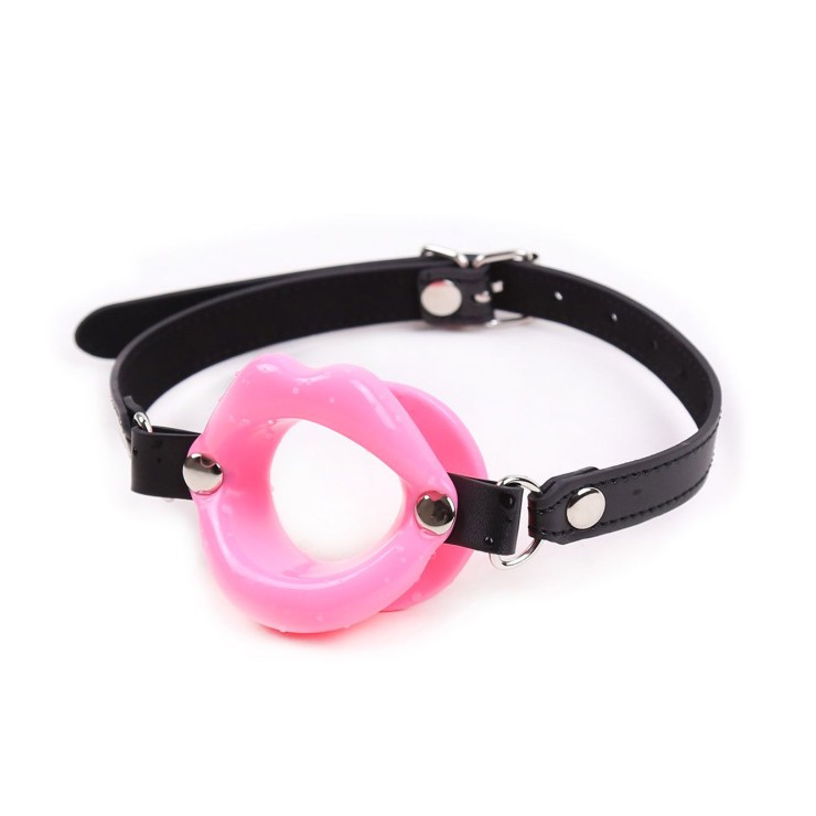 MORSO-GAG A FORMA DI BOCCA DIAMETRO 8 CM CON CINGHIA...