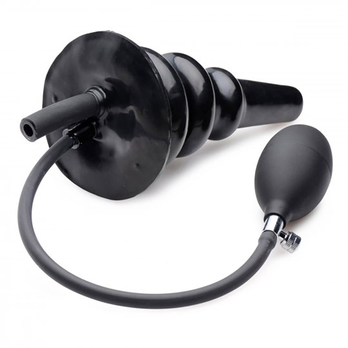 PLUG GONFIABILE E DOCCIA ANALE SEX TOY IN LATEX...