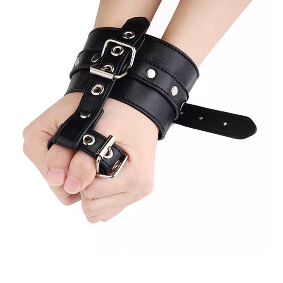 MANETTA SINGOLA PER I POLSI CON COSTRITTIVO PER POLLICI GIOCHI BDSM