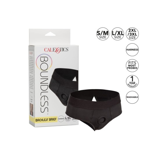 MUTANDINA SEXY STRAP-ON APERTA DIETRO BACKLESS BRIEF CALEXOTICS
