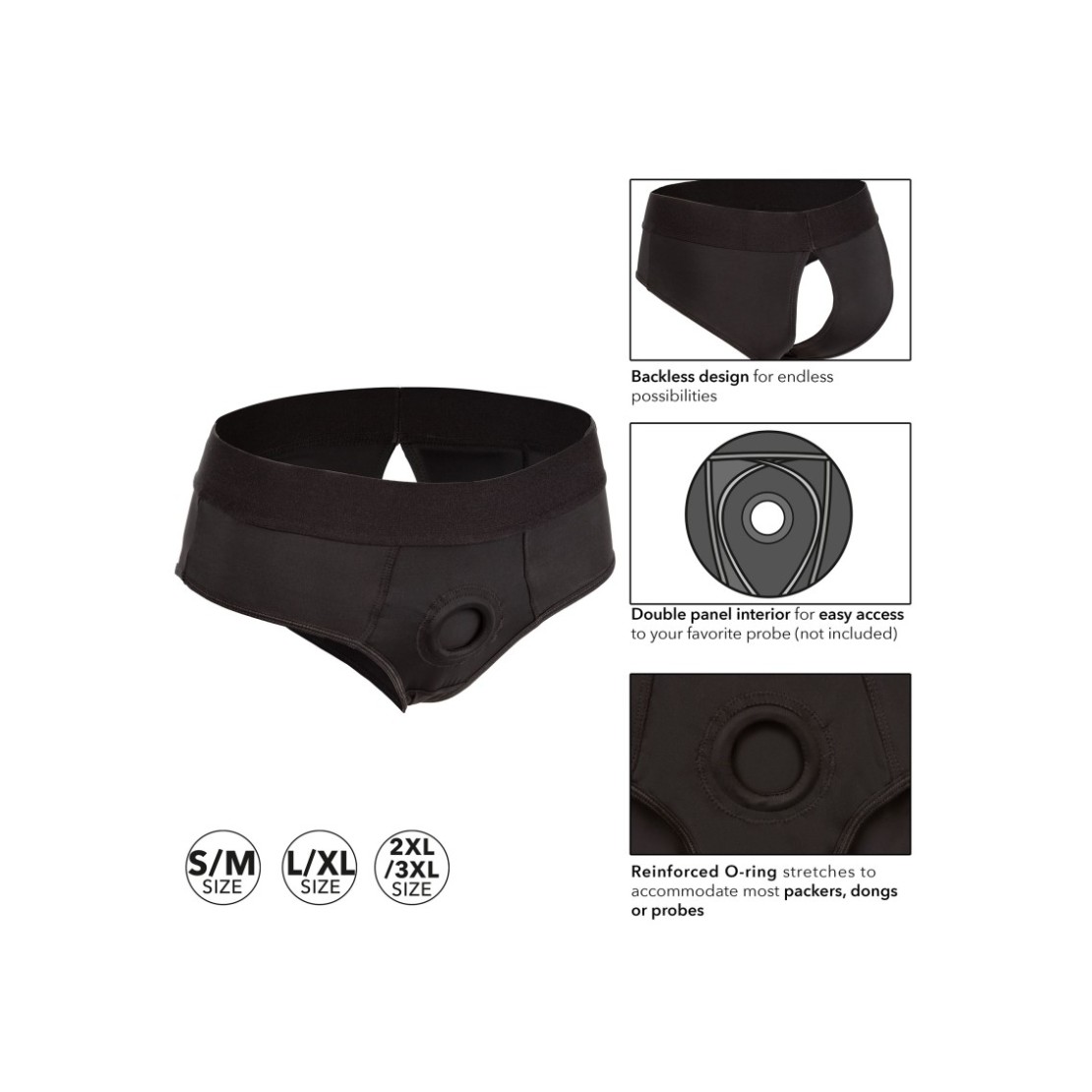 MUTANDINA SEXY STRAP-ON APERTA DIETRO BACKLESS...
