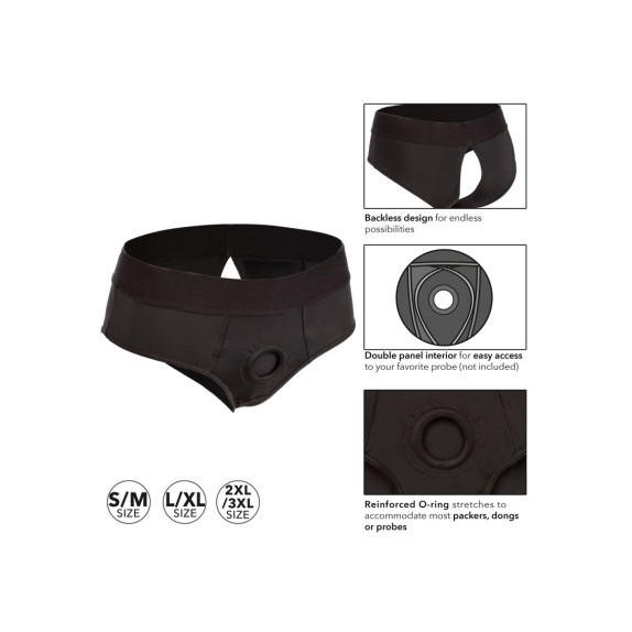 MUTANDINA SEXY STRAP-ON APERTA DIETRO BACKLESS BRIEF CALEXOTICS