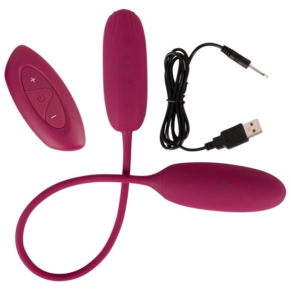 copy of DOPPIO OVETTO VIBRANTE E PULSANTE CON TELECOMANDO LOVE EGG DUO SWEET SMILE