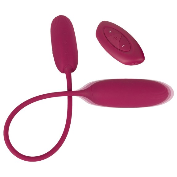 copy of DOPPIO OVETTO VIBRANTE E PULSANTE CON TELECOMANDO LOVE EGG DUO SWEET SMILE