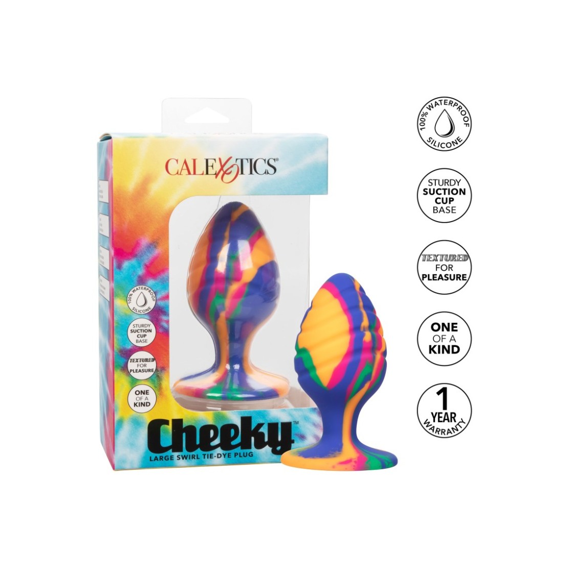 PLUG ANALE SEX TOY MULTICOLOR IN SILICONE...