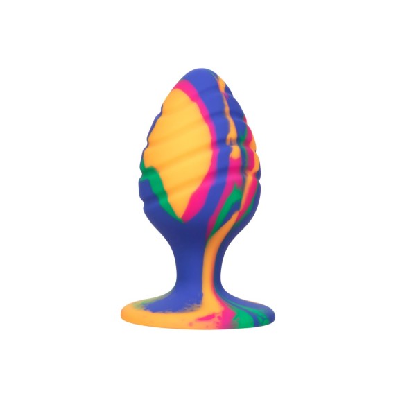 PLUG ANALE SEX TOY MULTICOLOR MEDIUM IN SILICONE CALEXOTICS CHEEKY