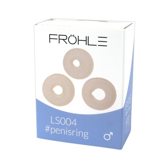 SET DI 3 ANELLI PER IL PENE TRASPARENTI DIAMETRO ESPANDIBILE COCK RING LS004