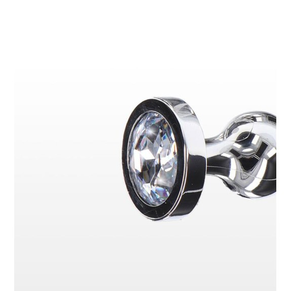 PLUG ANALE CON PALLINE IN ALLUMINIO CON GIOIELLO DIAMOND STAR BEADS